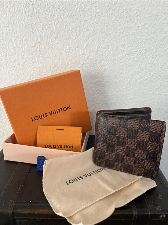 Louis Vuitton Other - Louis Vuitton Brown and Dark Brown Damier Canvas Bifold Wallet